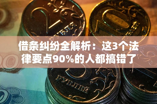 北京借条纠纷全解析：这3个法律要点90%的人都搞错了