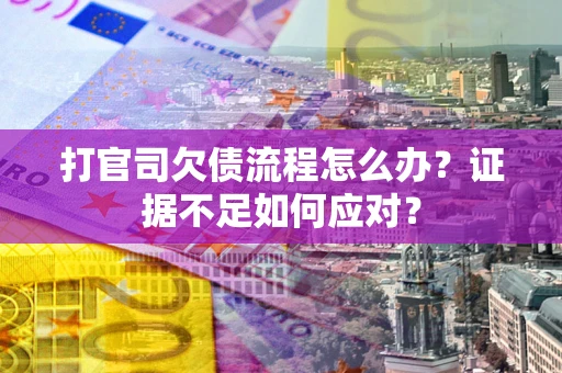 北京打官司欠债流程怎么办？证据不足如何应对？