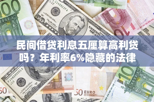北京民间借贷利息五厘算高利贷吗？年利率6%隐藏的法律风险全解析