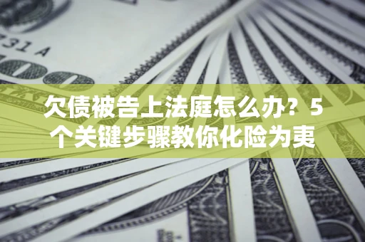 北京欠债被告上法庭怎么办？5个关键步骤教你化险为夷