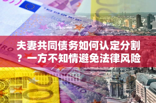 北京夫妻共同债务如何认定分割？一方不知情避免法律风险必看！